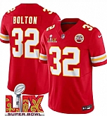 Men & Women & Youth Kansas City Chiefs #32 Nick Bolton Red 2025 Super Bowl LIX Patch F.U.S.E. Vapor Limited Stitched Jersey,baseball caps,new era cap wholesale,wholesale hats